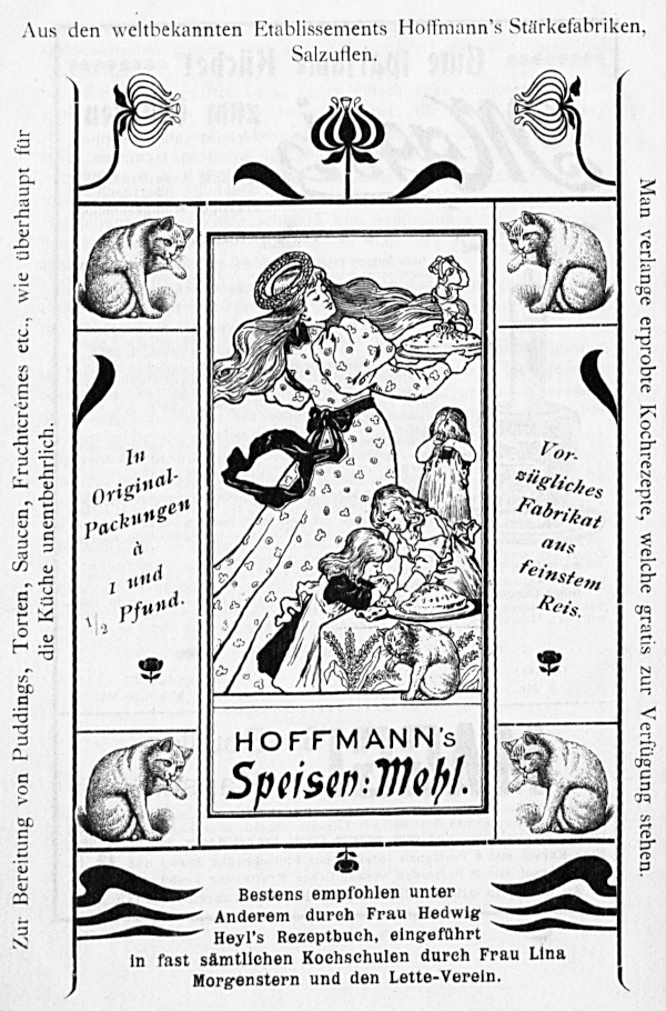 Werbung: Hoffmann's Speisen: Mehl