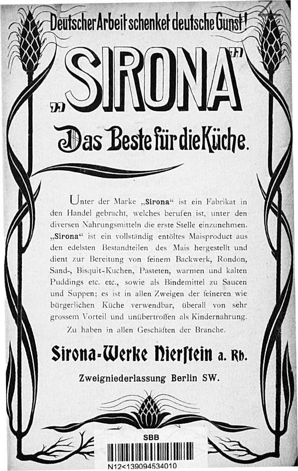 Werbung: Sirona Stäkemehl